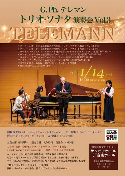 Telemann Trio Sonata Concert Vol.3